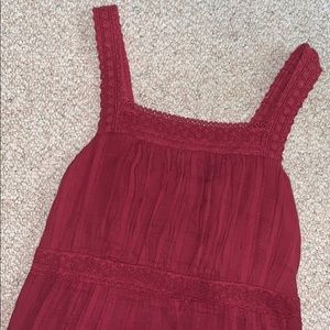 maroon/red summer dress